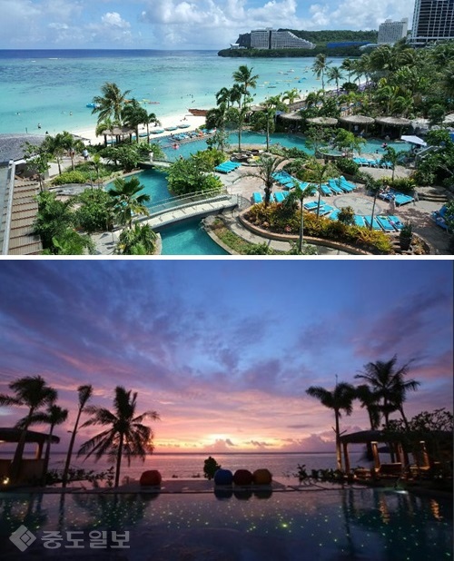 ▲출처=네이버 호텔 제공./괌 두짓타니 리조트의 자랑인 수영장