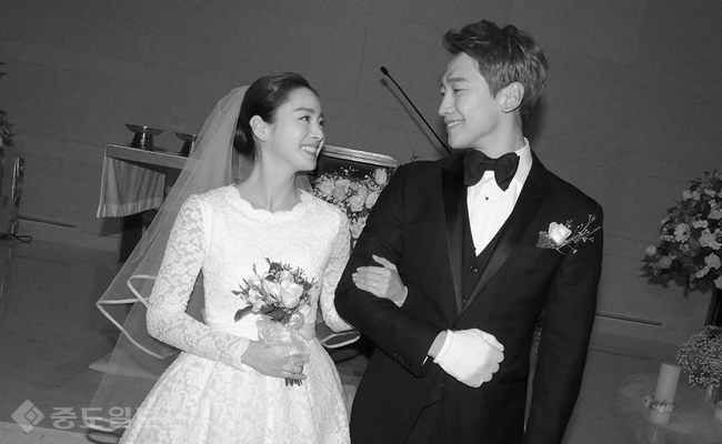 ▲ 지난 1월 19일 비(정지훈)과 김태희가 한 성당에서 결혼식을 올렸다.