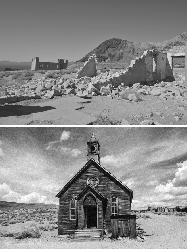 ▲출처=게티이미지/사람의 흔적이라곤 찾아볼 수 없는 '네바다 고스트 타운'