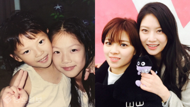 ▲왼쪽부터 트와이스 '정연'과 '공승연' ▲왼쪽부터 트와이스 '정연'과 '공승연'