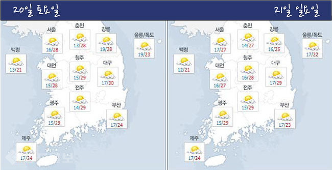 ▲ 네이버 기상정보 참조