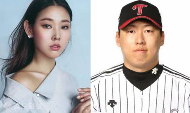 ▲ 한혜진·차우찬 공식사이트 제공