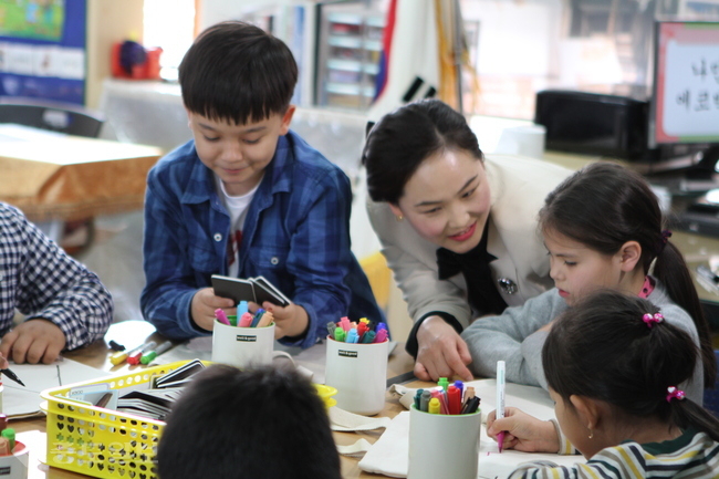 ▲ 논산동성초등학교 공개수업.