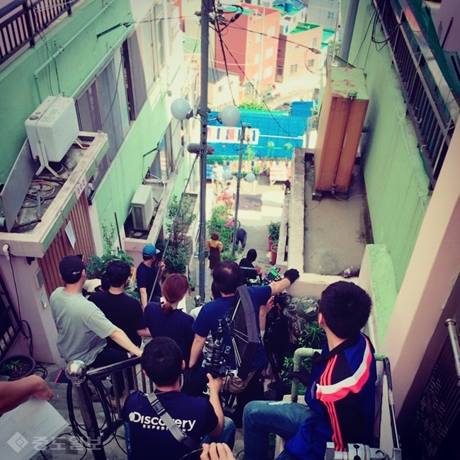 ▲KBS 월화드라마 '쌈 마이웨이' 방송 스태프 SNS 사진