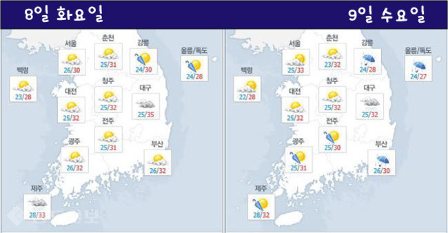 ▲ /사진=네이버 기상정보 캡쳐