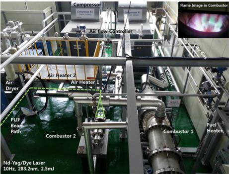 발전용 가스터빈 연소제어 시험 설비