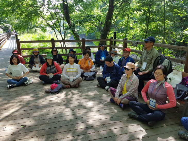 (사진1) 산림치유지도사 직무연수