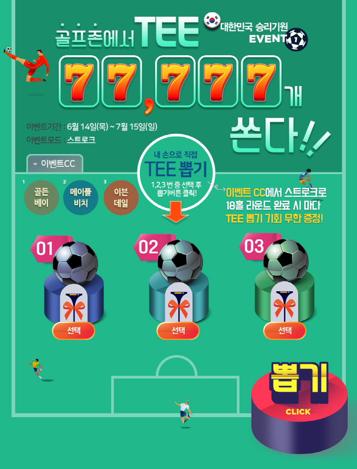 사진1. 골프존 777이벤트 포스터