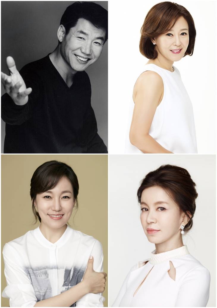 하나뿐인 내편_박상원-차화연-임예진-진경(왼쪽부터 시계 순)