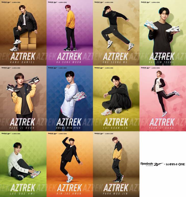 [참고자료] 워너원 리복 아즈트렉 화보