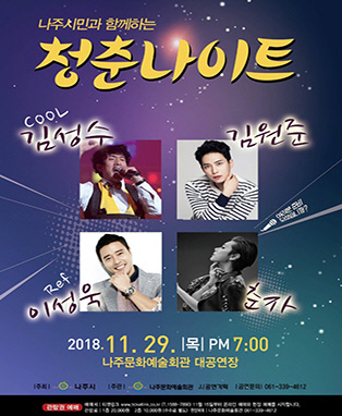 나주시, 청춘나이트 포스터