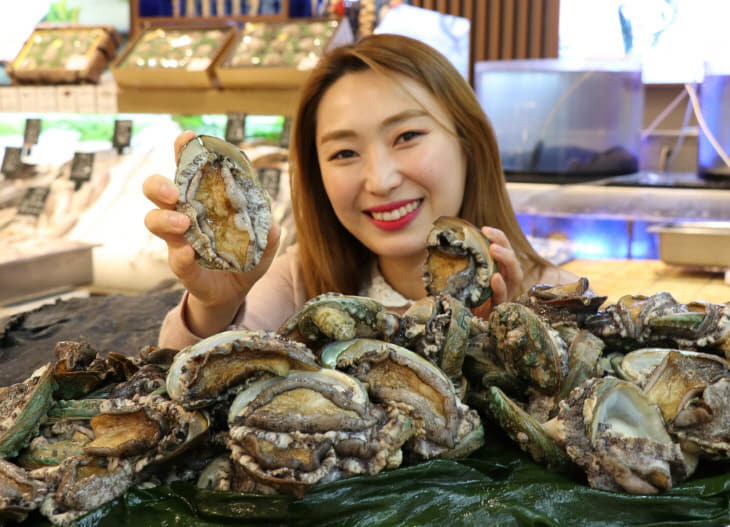 롯데백화점 대전점 완도 수산물전