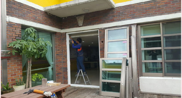 평택시노인요양원 사랑의 리모델링 모습)
