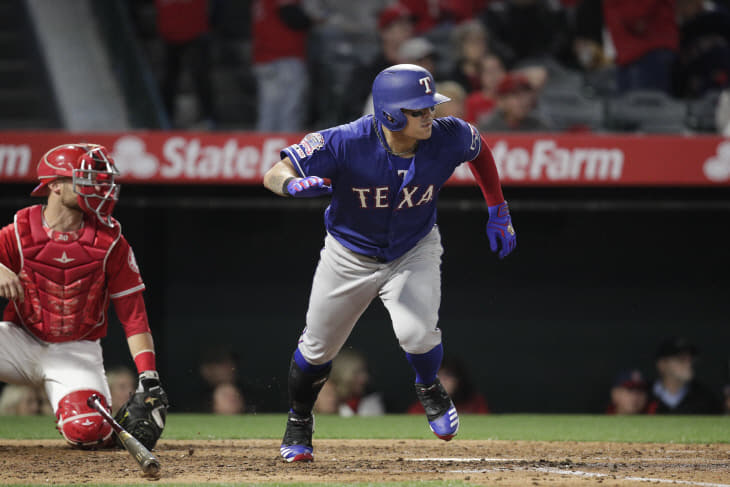 Rangers Angels Baseball <YONHAP NO-2227> (AP)