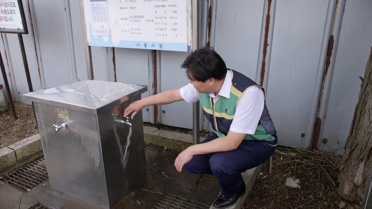 임병택 시흥시장, 민방위 비상급수시설 점검