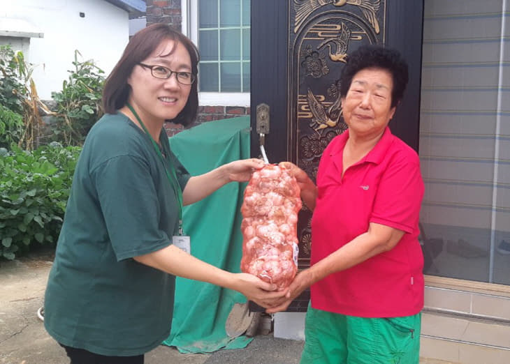 삼보사회복지관 마늘나눔