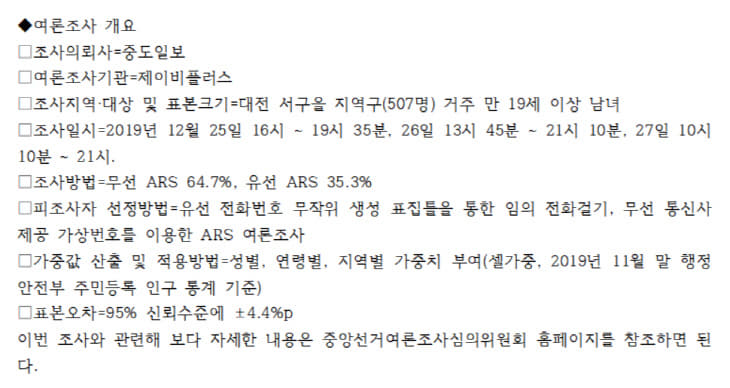 서구을여론조사개요