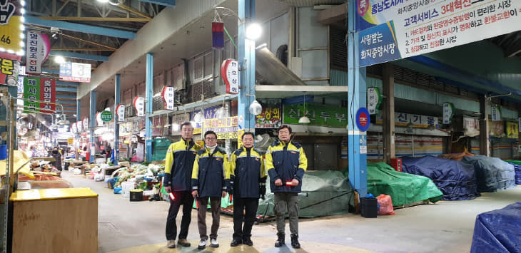 (0122)논산소방서, 의용소방대 화재취약지역 야간순찰 실시