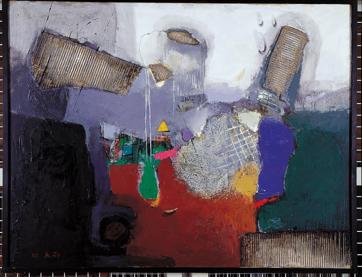 이영우, 노출-Ⅰ, 1989년작, 캔버스에 유채, 145.5×112cm