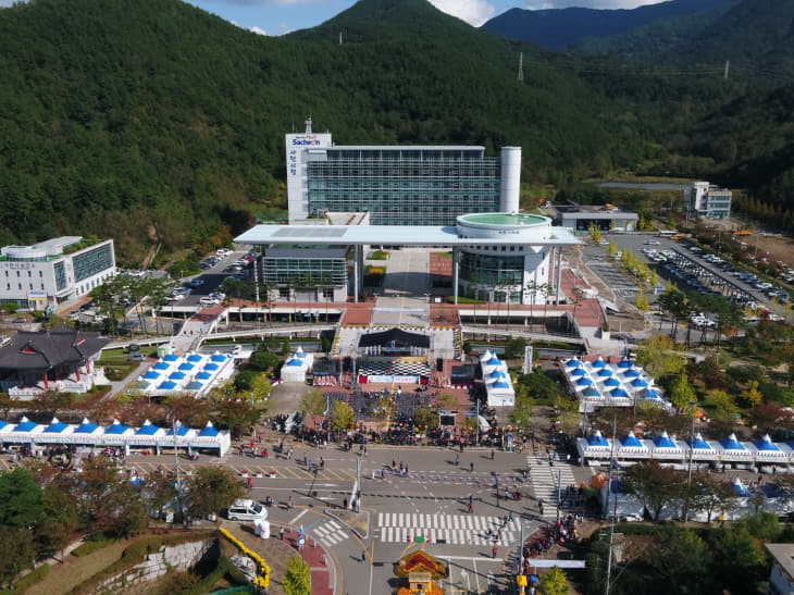 항공우주도시 사천시, 행정에 드론을 날리다!_농업한마당축제