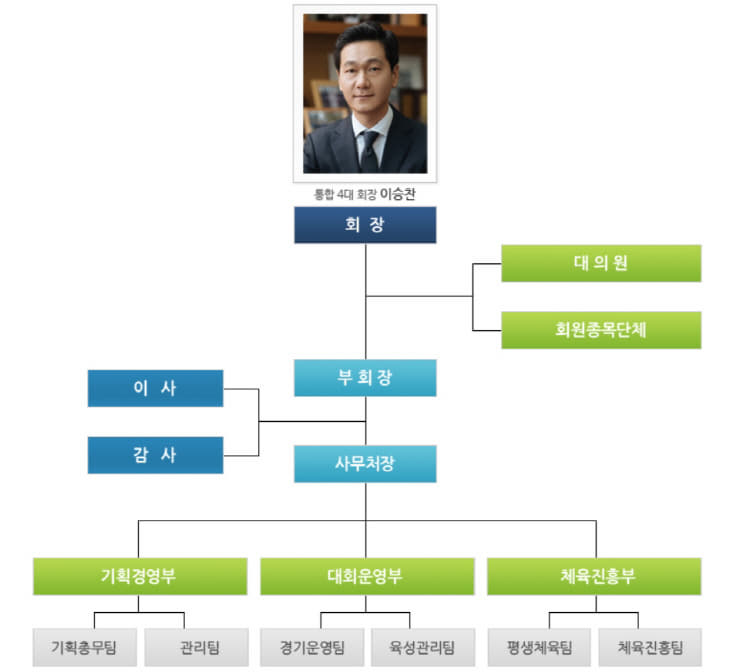 체육회 조직도