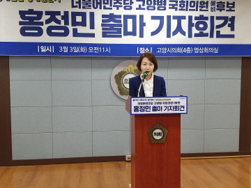 더불어민주당 고양시(병) 홍정민 예비후보