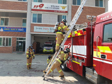 부여소방서, 화재대응능력 2급 자격취득 구슬땀