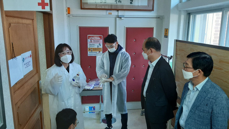음암중학교, 코로나19 감염병 대응 모의훈련 실시-2