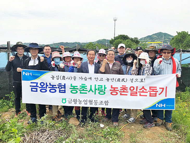 금왕농협 인삼밭 일손돕기