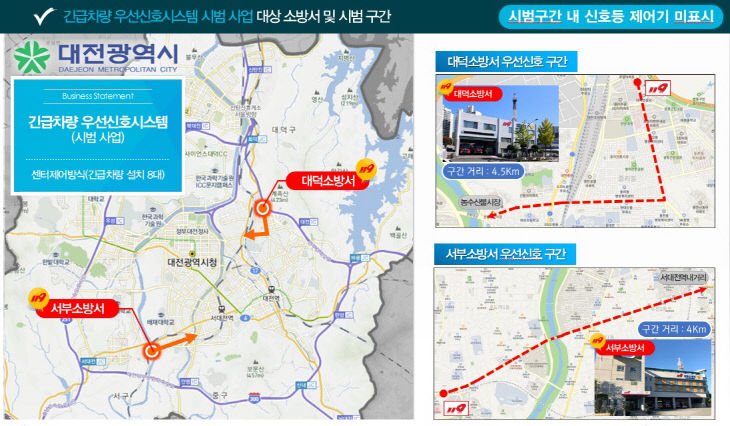 대전시, 긴급차량 우선신호시스템 구축 (3)