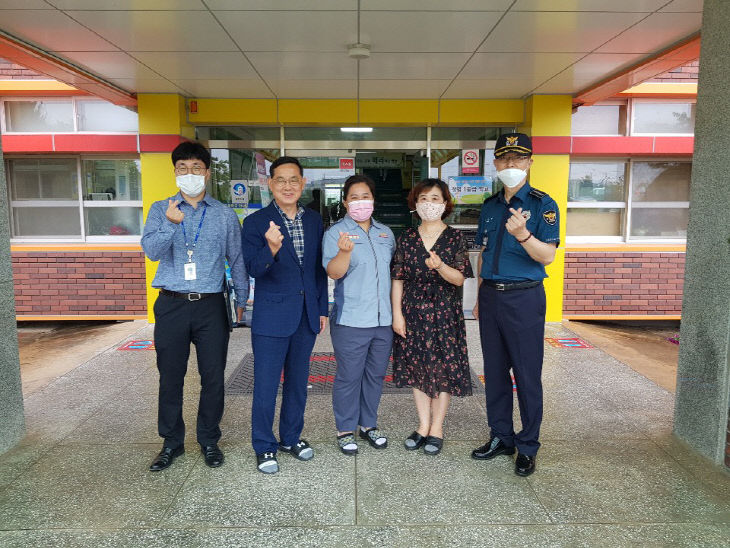 인지초등학교, 교통안전 위한 취약지구 순찰