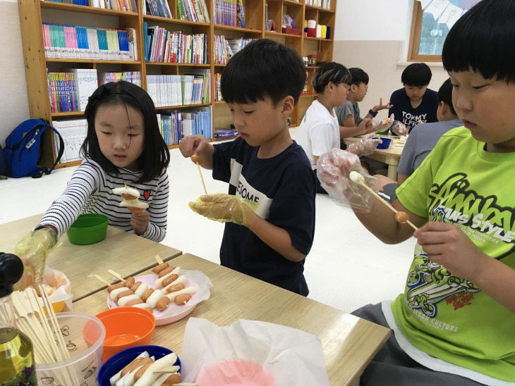(외산마을학교)마을학교에서 날마다 간식을 만들어 먹어요
