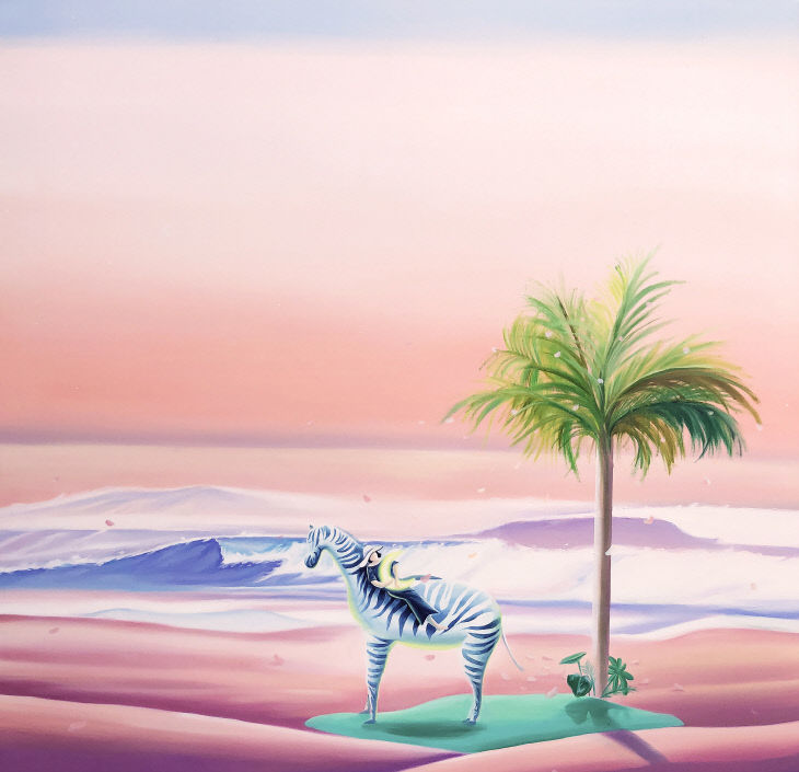 당신의 오아시스 91.0x91.0cm oil on canvas 2020