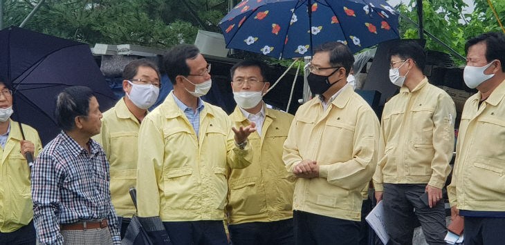 06-5 음성군 산사태 피해지 현장점검