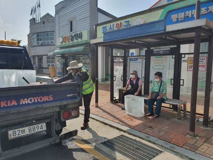 서천, 주요 버스승강장에 얼음 비치