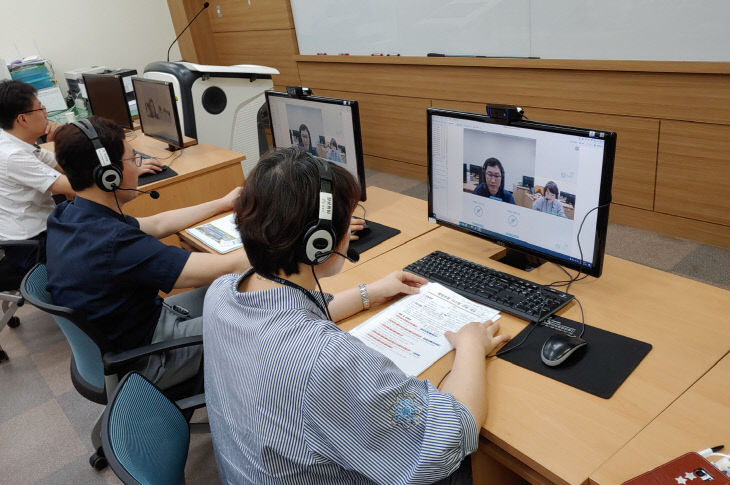 행정포털 시스템 구축 중간보고회 사진