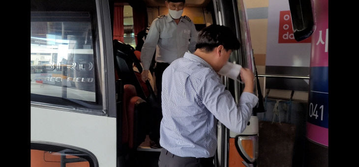 충남버스업체 마스크 무료 제공