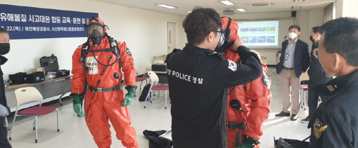 화학보호복 운용 교육