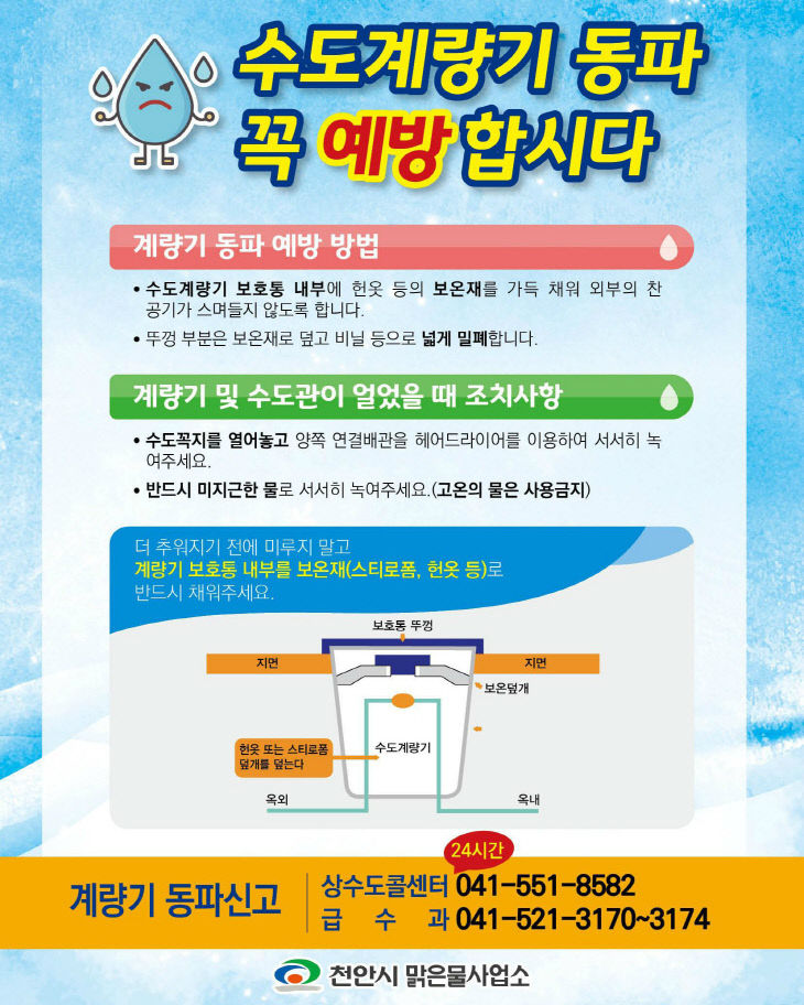 급수과(수도계량기 동파 예방)