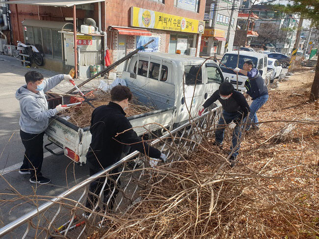 의정부시시설관리공단, '공영주차장' 새봄맞이 환경정비로 이용