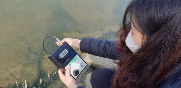 강진군농업기술센터 담수호 염농도 측정 (1)