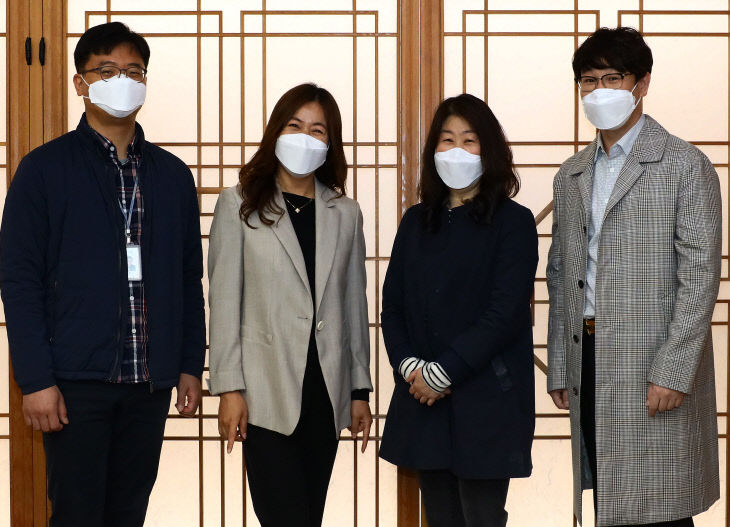 사진은 좌로 부터 이상기, 박명주, 이정홍, 김현석