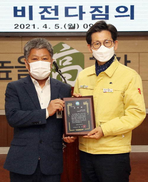 고창군 홍보 우수공무원 표창수여(김용진)