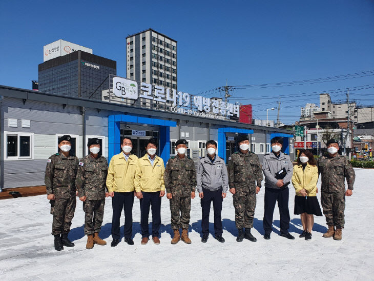 함 희성 백신 경계 8 기동사단장, 의정부시 코로나19 예방접종