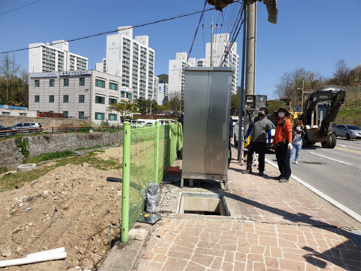 03_주교가압장 제어반 이설 전 모습