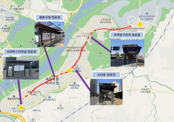 자율주행대중교통실증구간(경제정책과)