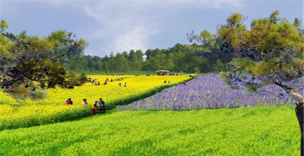 지역 균형발전 사업 2(천수만 생태습지 및 탐방로 조성 조감도)