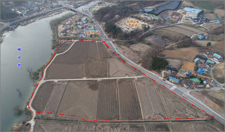 숯산업 클러스터 대상지 항공사진