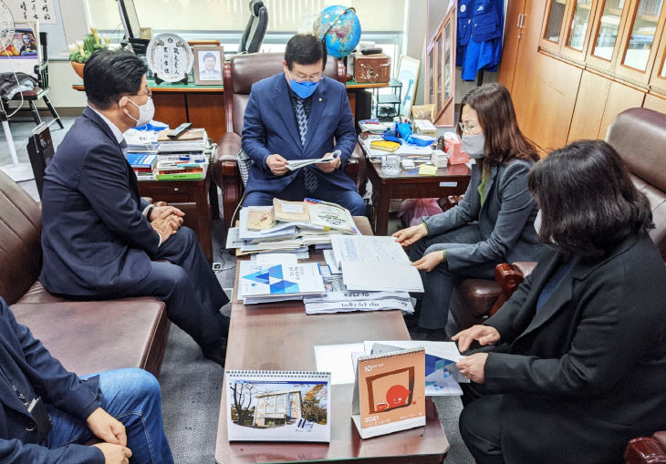 강인규 나주시장, 설훈 국회의원 면담