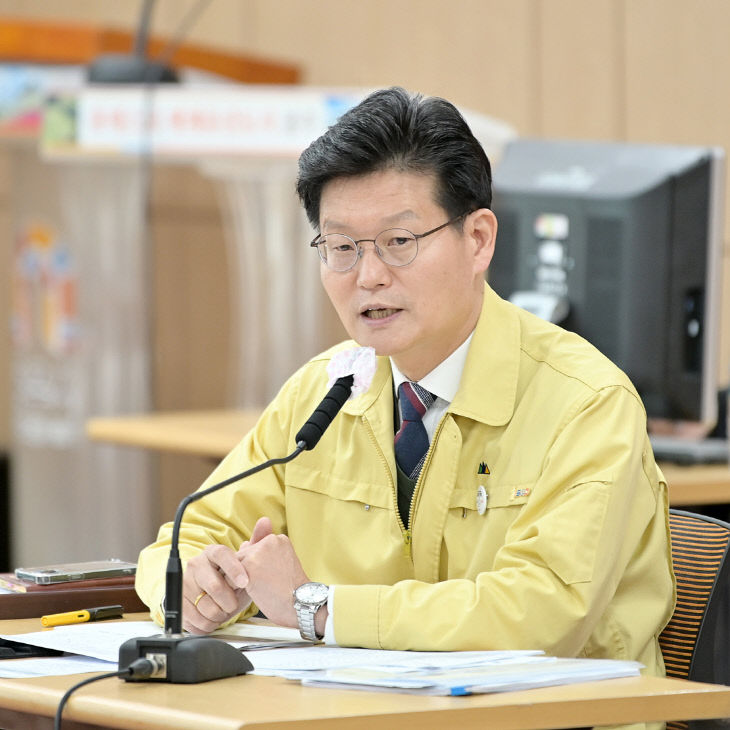 김정섭 시장 주간업무보고회 사진